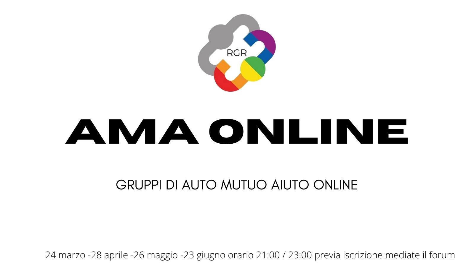 Ama Group Auto Gruppi di Auto Mutuo Aiuto Online - Rete Genitori Rainbow